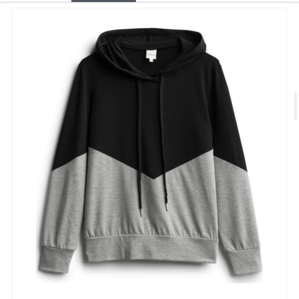 Kayleigh Joanna Chevron Hooded Knit Top
